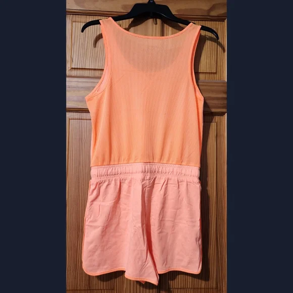 City Streets Romper Women's Size Medium Orange - Picture 2 of 2
